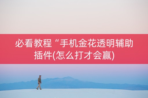 必看教程“手机金花透明辅助插件(怎么打才会赢)