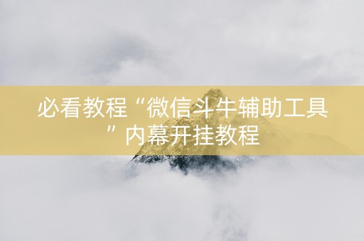 必看教程“微信斗牛辅助工具”内幕开挂教程
