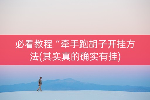 必看教程“牵手跑胡子开挂方法(其实真的确实有挂)