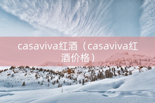 casaviva红酒（casaviva红酒价格）