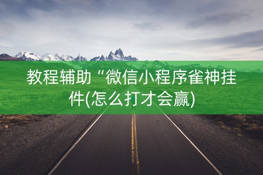 教程辅助“微信小程序雀神挂件(怎么打才会赢)