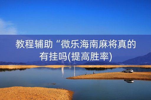 教程辅助“微乐海南麻将真的有挂吗(提高胜率)