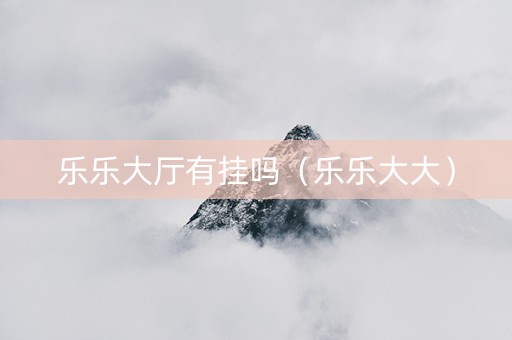 乐乐大厅有挂吗（乐乐大大）