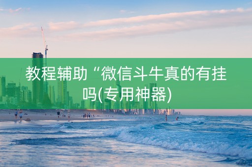 教程辅助“微信斗牛真的有挂吗(专用神器)