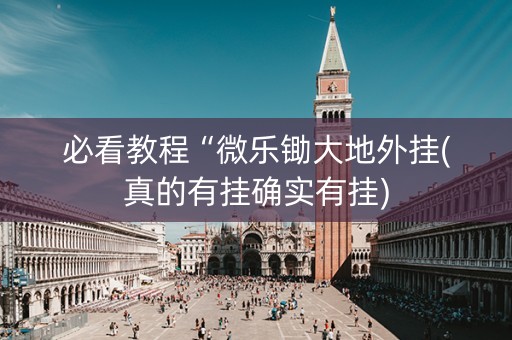 必看教程“微乐锄大地外挂(真的有挂确实有挂)