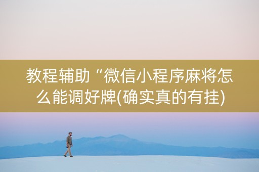 教程辅助“微信小程序麻将怎么能调好牌(确实真的有挂)
