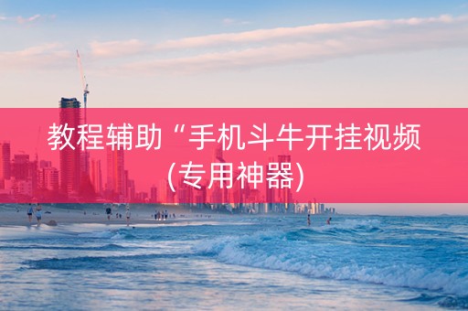 教程辅助“手机斗牛开挂视频(专用神器)