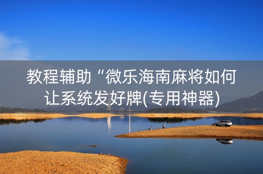 教程辅助“微乐海南麻将如何让系统发好牌(专用神器)
