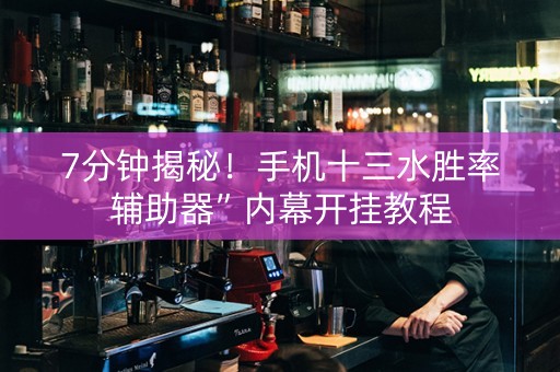 7分钟揭秘！手机十三水胜率辅助器”内幕开挂教程
