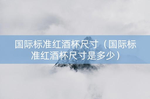 国际标准红酒杯尺寸（国际标准红酒杯尺寸是多少）