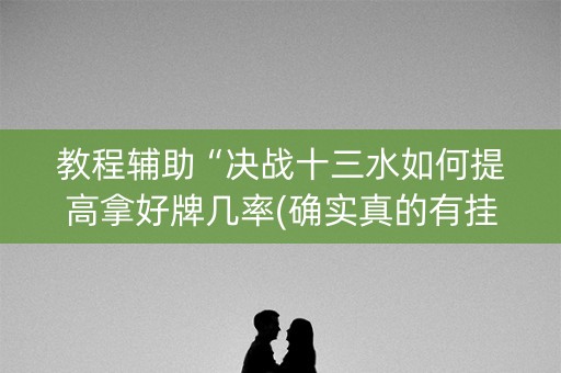 教程辅助“决战十三水如何提高拿好牌几率(确实真的有挂)