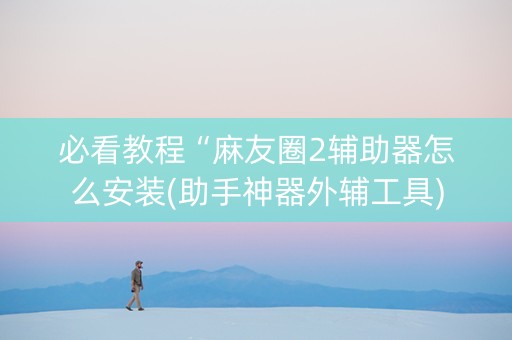 必看教程“麻友圈2辅助器怎么安装(助手神器外辅工具)