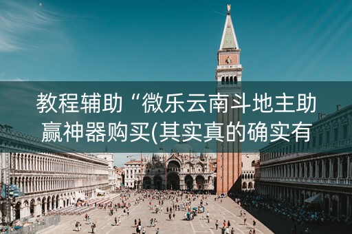 教程辅助“微乐云南斗地主助赢神器购买(其实真的确实有挂)