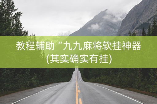 教程辅助“九九麻将软挂神器(其实确实有挂)