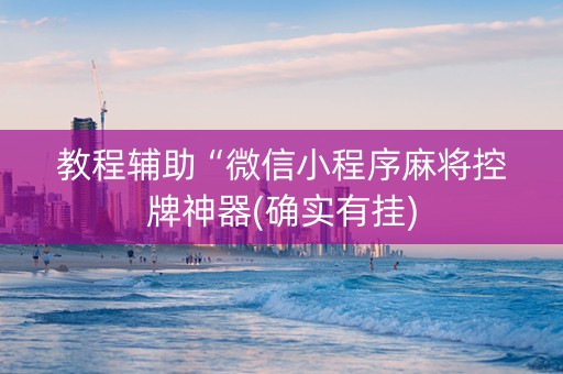 教程辅助“微信小程序麻将控牌神器(确实有挂)