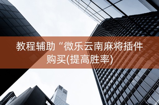 教程辅助“微乐云南麻将插件购买(提高胜率)