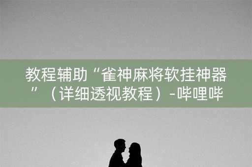 教程辅助“雀神麻将软挂神器”（详细透视教程）-哔哩哔哩