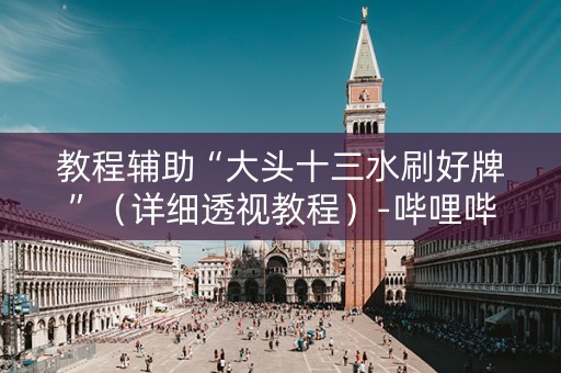 教程辅助“大头十三水刷好牌”（详细透视教程）-哔哩哔哩