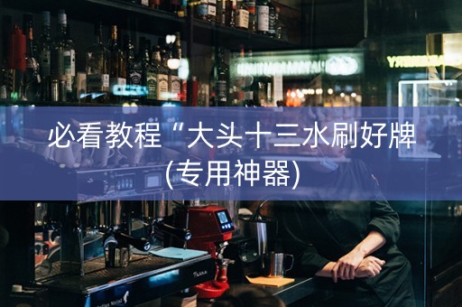 必看教程“大头十三水刷好牌(专用神器)