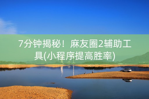 7分钟揭秘！麻友圈2辅助工具(小程序提高胜率)