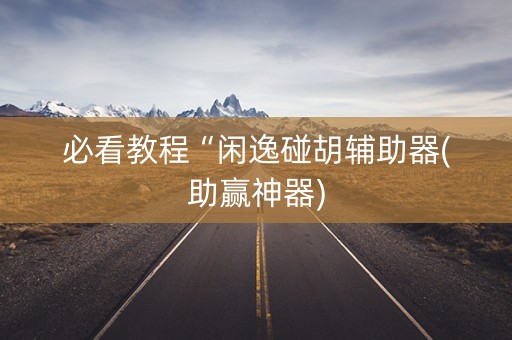 必看教程“闲逸碰胡辅助器(助赢神器)