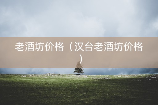 老酒坊价格（汉台老酒坊价格）