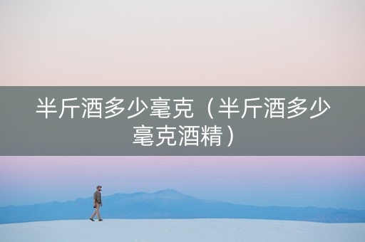 半斤酒多少毫克（半斤酒多少毫克酒精）