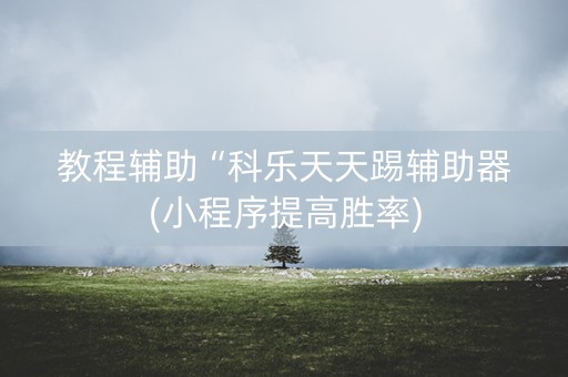 教程辅助“科乐天天踢辅助器(小程序提高胜率)