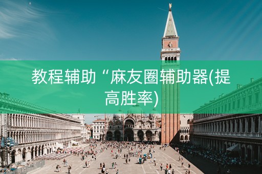 教程辅助“麻友圈辅助器(提高胜率)