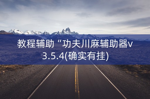 教程辅助“功夫川麻辅助器v3.5.4(确实有挂)