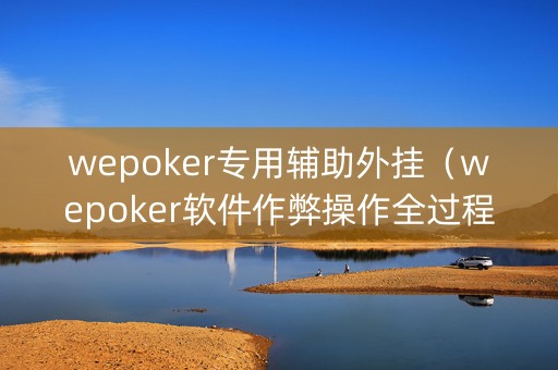 wepoker专用辅助外挂（wepoker软件作弊操作全过程辅助原来这么简单）