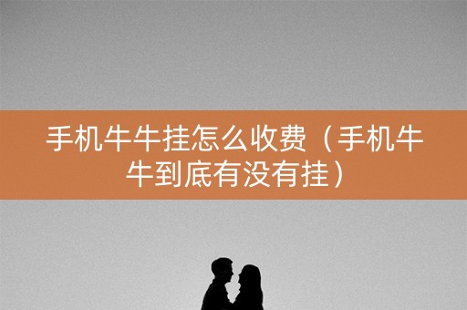 手机牛牛挂怎么收费（手机牛牛到底有没有挂）