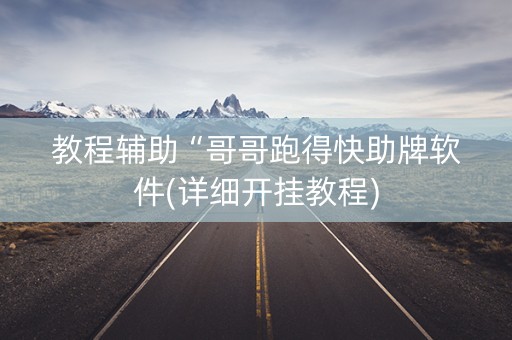 教程辅助“哥哥跑得快助牌软件(详细开挂教程)