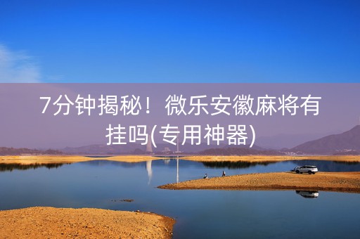 7分钟揭秘！微乐安徽麻将有挂吗(专用神器)