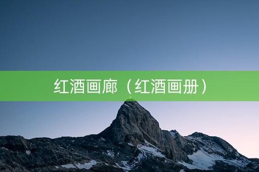 红酒画廊（红酒画册）