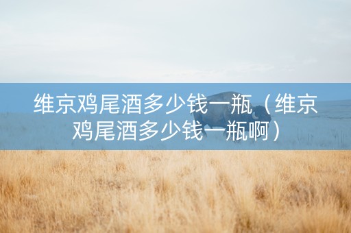 维京鸡尾酒多少钱一瓶（维京鸡尾酒多少钱一瓶啊）