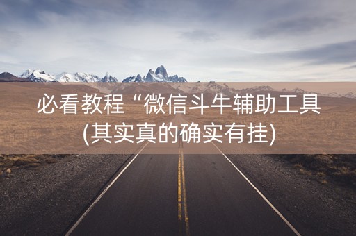 必看教程“微信斗牛辅助工具(其实真的确实有挂)