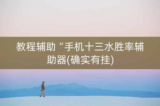 教程辅助“手机十三水胜率辅助器(确实有挂)