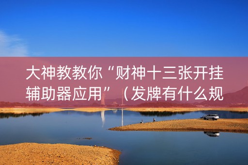 大神教教你“财神十三张开挂辅助器应用”（发牌有什么规律吗)
