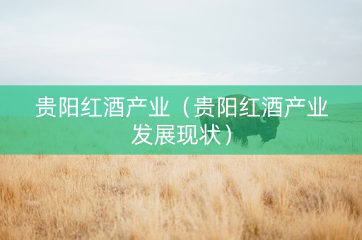 贵阳红酒产业（贵阳红酒产业发展现状）