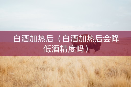 白酒加热后（白酒加热后会降低酒精度吗）