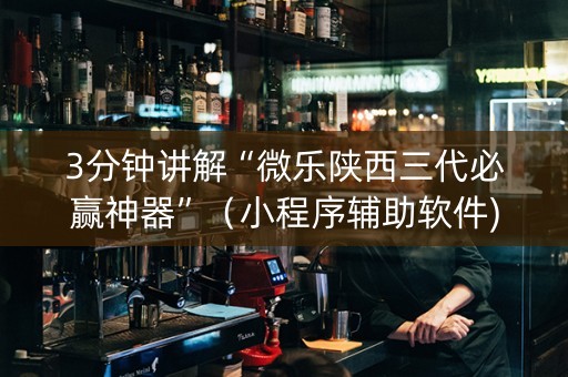 3分钟讲解“微乐陕西三代必赢神器”（小程序辅助软件)