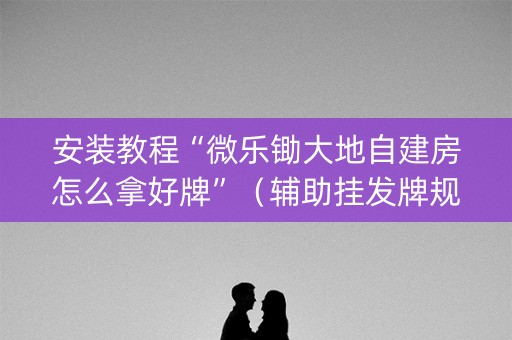 安装教程“微乐锄大地自建房怎么拿好牌”（辅助挂发牌规律)