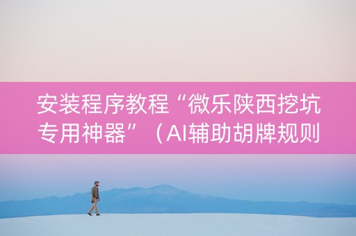 安装程序教程“微乐陕西挖坑专用神器”（AI辅助胡牌规则)