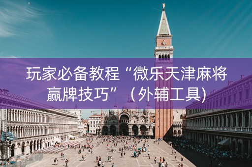 玩家必备教程“微乐天津麻将赢牌技巧”（外辅工具)