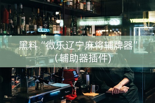 黑料“微乐辽宁麻将辅牌器”（辅助器插件)