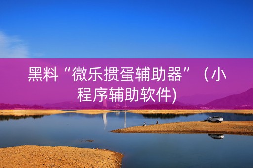 黑料“微乐掼蛋辅助器”（小程序辅助软件)