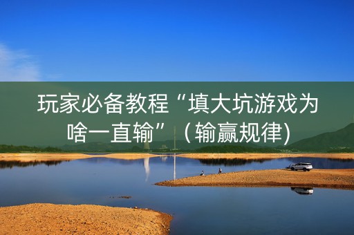 玩家必备教程“填大坑游戏为啥一直输”（输赢规律)