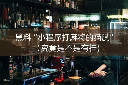 黑料“小程序打麻将的猫腻”（究竟是不是有挂)