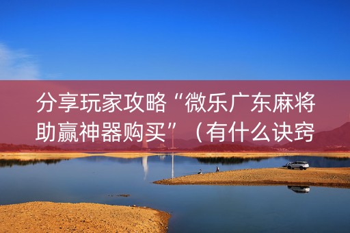 分享玩家攻略“微乐广东麻将助赢神器购买”（有什么诀窍)